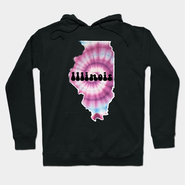 Illinois Tie Dye Hoodie by SunburstGeo